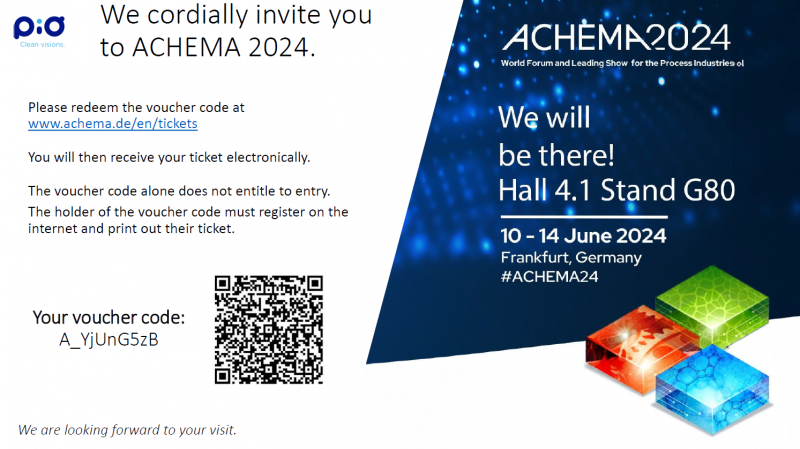 Iskra PIO - ACHEMA 2024 invitation